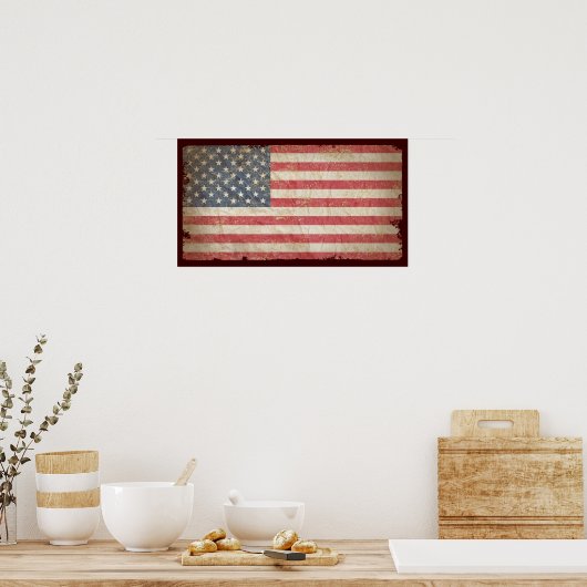 USA-Flagge Poster (Küche)