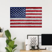 USA-Flagge Poster (Heimbüro)