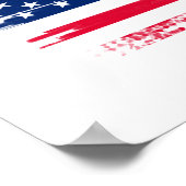 USA-Flagge Poster (Ecke)