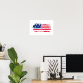 USA-Flagge Poster (Heimbüro)