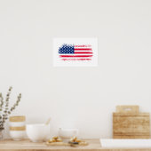 USA-Flagge Poster (Küche)