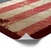 USA-Flagge Poster (Ecke)