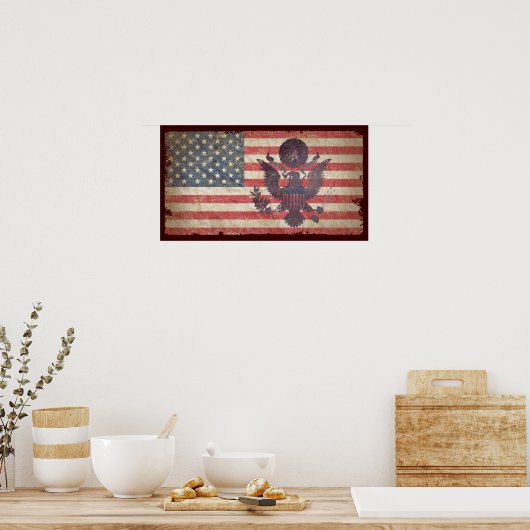 USA-Flagge Poster (Küche)