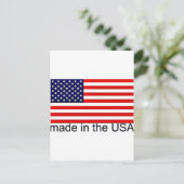 USA-Flagge Postkarte (Stehend Vorderseite)