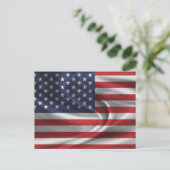 USA-Flagge Postkarte (Stehend Vorderseite)