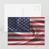 USA-Flagge Postkarte (Vorne/Hinten)
