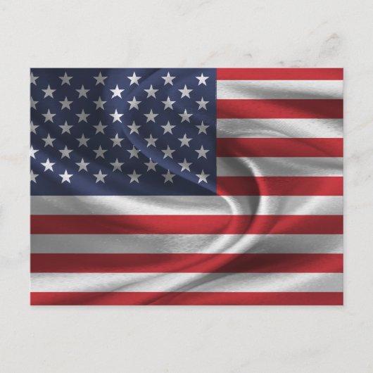 USA-Flagge Postkarte (Vorderseite)