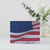 USA-Flagge Postkarte (Stehend Vorderseite)