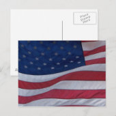 USA-Flagge Postkarte (Vorne/Hinten)