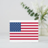 usa-Flagge Postkarte (Stehend Vorderseite)