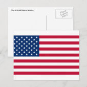 usa-Flagge Postkarte (Vorne/Hinten)