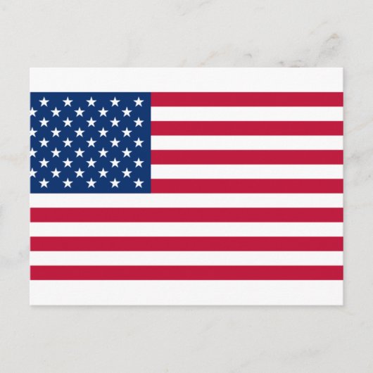 usa-Flagge Postkarte (Vorderseite)