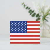 USA-Flagge Postkarte (Stehend Vorderseite)