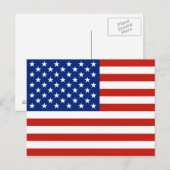 USA-Flagge Postkarte (Vorne/Hinten)