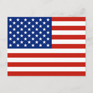 USA-Flagge Postkarte