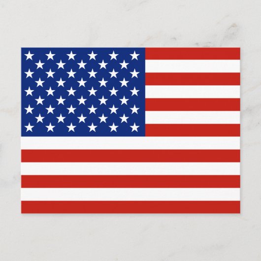 USA-Flagge Postkarte (Vorderseite)