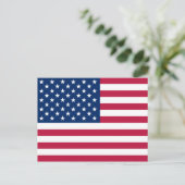usa-Flagge Postkarte (Stehend Vorderseite)
