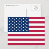usa-Flagge Postkarte (Vorne/Hinten)