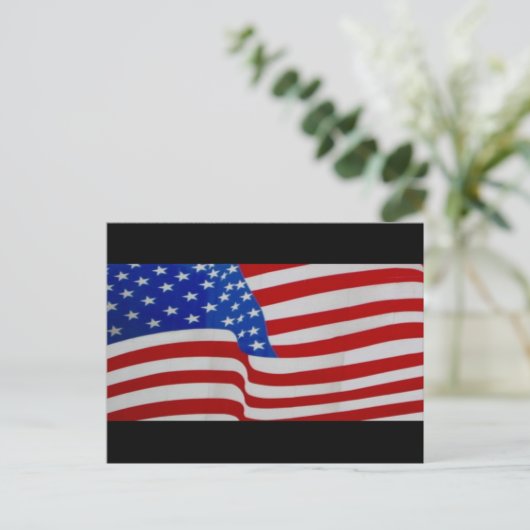 usa-Flagge Postkarte (Stehend Vorderseite)