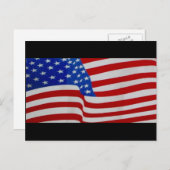 usa-Flagge Postkarte (Vorne/Hinten)