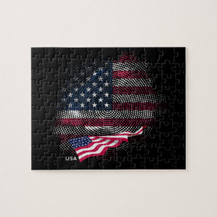 USA-Flagge Puzzle