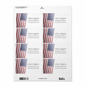 USA Flagge Red White Blue America Geometric Mesh (Vorne)