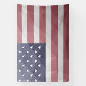 USA Flagge Red White Blue America Geometric Mesh Banner (Vertikal)