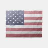 USA Flagge Red White Blue America Geometric Mesh Fleecedecke (Vorderseite (Horizontal))