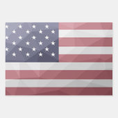 USA Flagge Red White Blue America Geometric Mesh Geschenkpapier Set (Vorderseite 2)