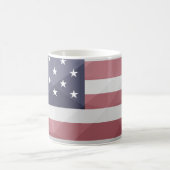 USA Flagge Red White Blue America Geometric Mesh Kaffeetasse (Mittel)