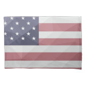 USA Flagge Red White Blue America Geometric Mesh Kissenbezug (Vorderseite)