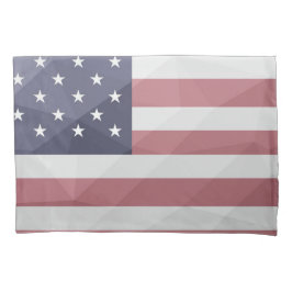 USA Flagge Red White Blue America Geometric Mesh Kissenbezug