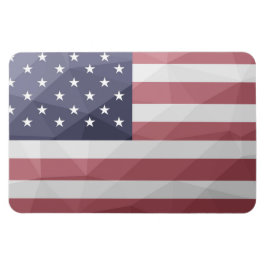 USA Flagge Red White Blue America Geometric Mesh Magnet