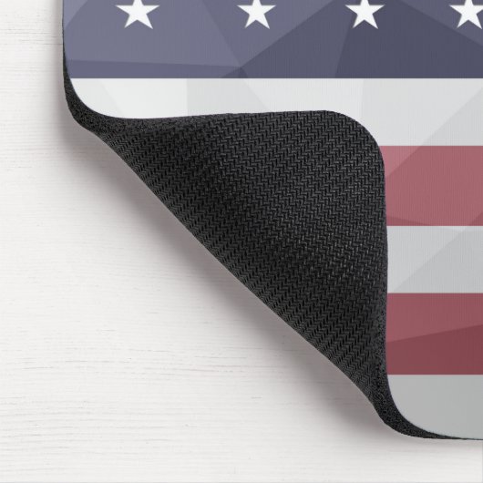 USA Flagge Red White Blue America Geometric Mesh Mousepad (Ecke)