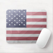 USA Flagge Red White Blue America Geometric Mesh Mousepad (Mit Mouse)