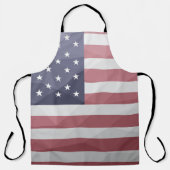USA Flagge Red White Blue America Geometric Mesh Schürze (Vorderseite)