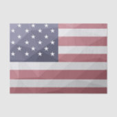 USA Flagge Red White Blue America Geometric Mesh Seidenpapier (Vorderseite)