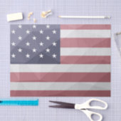 USA Flagge Red White Blue America Geometric Mesh Seidenpapier (Handwerk)