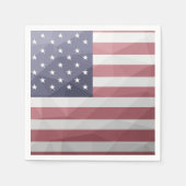USA Flagge Red White Blue America Geometric Mesh Serviette (Vorderseite)
