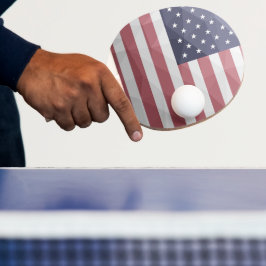 USA Flagge Red White Blue America Geometric Mesh Tischtennis Schläger
