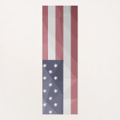 USA Flagge Red White Blue America Geometric Mesh Yogamatte (Vorderseite)