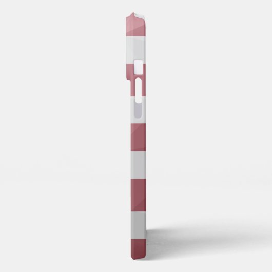 USA-Flagge Red White Blue Geometric Mesh Monogram iPhone Hülle (Linke Seite)