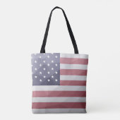USA-Flagge Red White Blue Geometric Mesh Monogram Tasche (Rückseite)