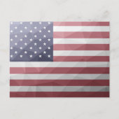 USA-Flagge Red White Blue Geometric Mesh Pattern Postkarte (Vorderseite)