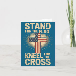 USA-Flagge Religiöser Spruch Christlicher Glaube Karte