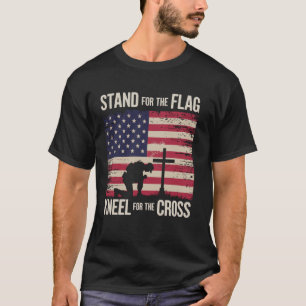 USA-Flagge Religiöses Zitat 4. Juli für Christentu T-Shirt