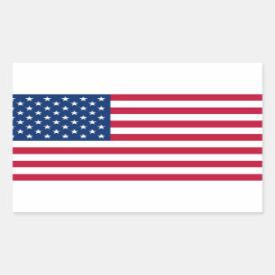 USA-Flagge Retangle Aufkleber