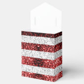 USA Flagge Rot-Blau-Glitzern Glitzer Sweet 16 Geschenkschachtel (Geöffnet)