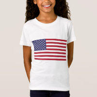 USA-Flagge Rot-Blau-Patrioten-T - Shirt