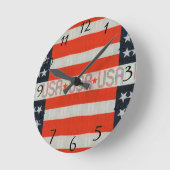 USA-Flagge Runde Wanduhr (Winkel)